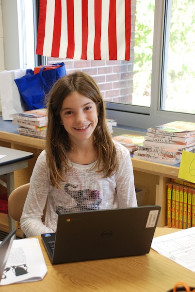 Byram Hills Education Foundation 2014-15 Grants Girl and flag Byram Hills Education Fund Announces 2014-15 Grants