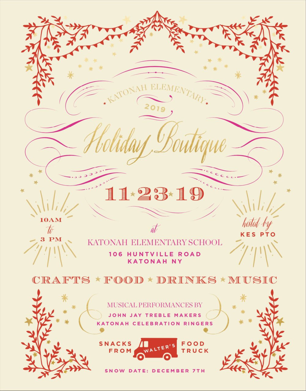 Katonah Elementary School PTO Holiday Gift Fair Flyer